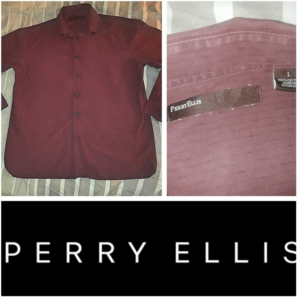 Perry Ellis button down collar shirt